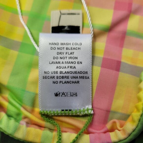 NWT Dippin' Daisy's Reversible Infinite Plaid String Bikini Bottom size Large - Picture 10 of 15